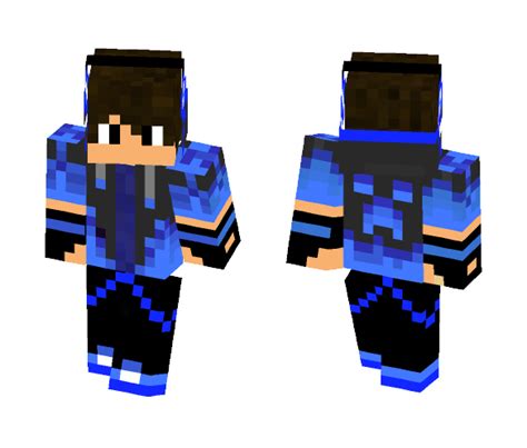 Install Blue Teen With Headphones Skin for Free. SuperMinecraftSkins