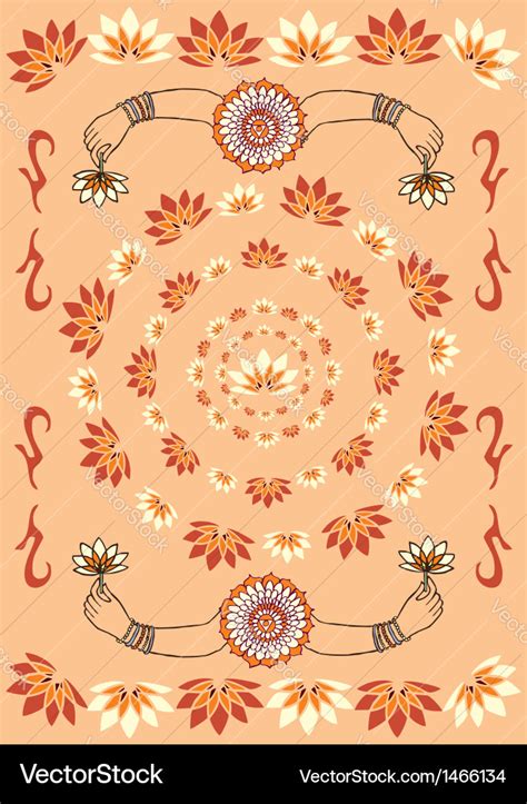 India culture background Royalty Free Vector Image