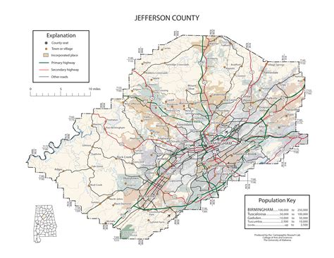 Map Of Jefferson County Alabama | afputra.com