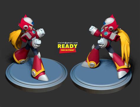 Zero - Mega Man Fanart 3D Model by Sinh Nguyen