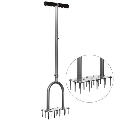 Walensee Manual Lawn Spike Aerator Tool with 15 Iron Spikes for Garden ...