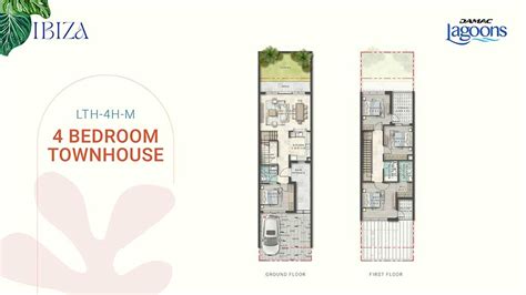 Ibiza Townhouses Floor Plans Damac Lagoons Dubai