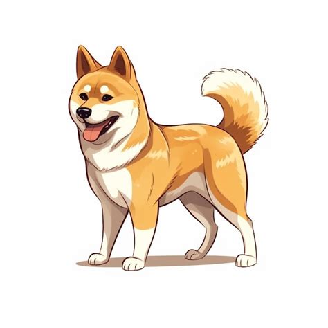 Premium Vector Shiba Inu Dog Cartoon