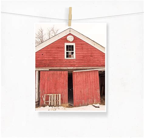 Abandoned Barn Photography Red Barn Photograph Rustic Decor - Etsy