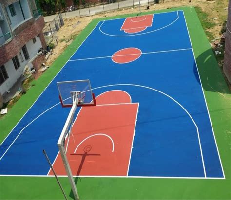 Acrylic Outdoor Basketball Court Flooring, 10mm at Rs 120/sq ft in Nagpur