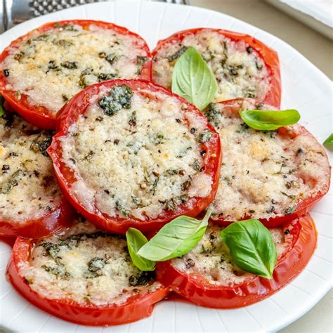 Baked Parmesan Tomatoes | Clean Food Crush