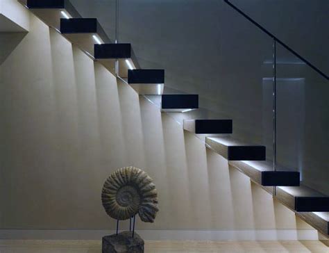 Top 60 Best Staircase Lighting Ideas - Illuminated Steps