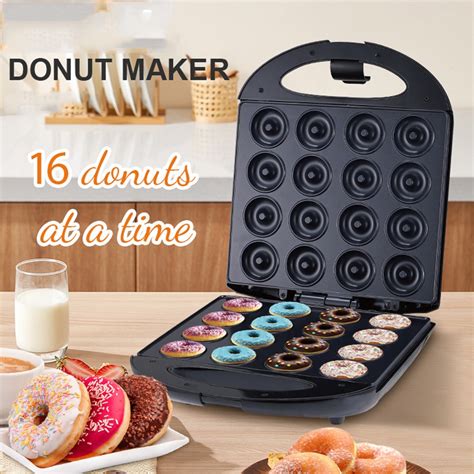 16 Holes Mini Donut Maker Mini Donut Machine Sandwich Maker Waffle ...