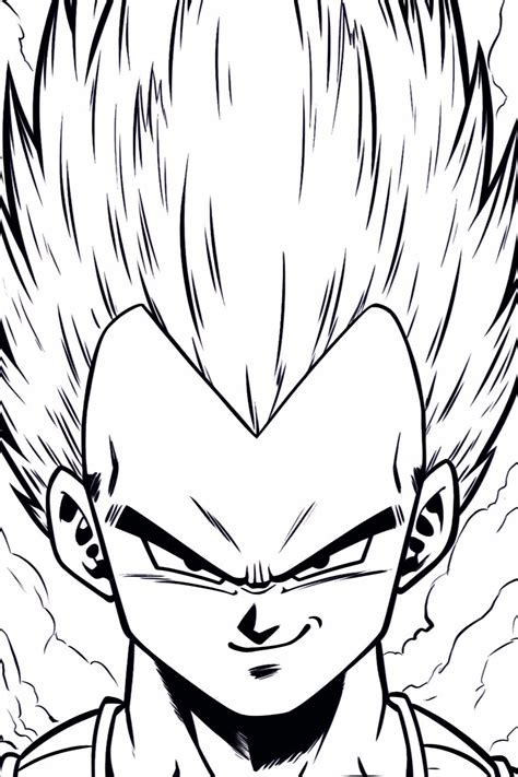 Vegeta Coloring Pages