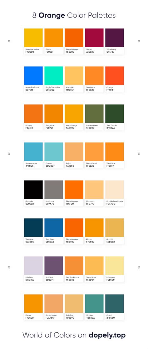 8 Orange Color Combinations :: Behance