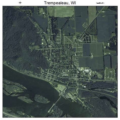 Aerial Photography Map of Trempealeau, WI Wisconsin