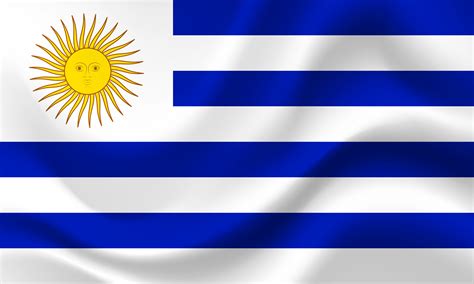 Uruguay flag. Flag of Uruguay . Uruguay flag illustration. Uruguayan ...