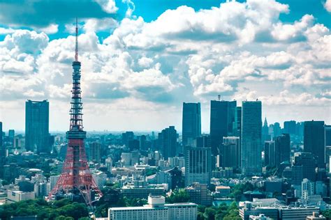 HD wallpaper: day, cloud, horizon, sky, summer, japan, tokyo, city ...