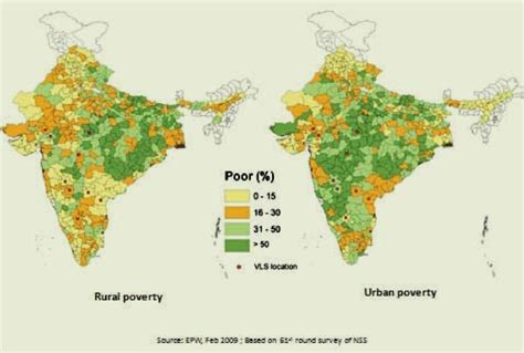 District wise poverty in India, 2004-05 (% poor). | Download Scientific ...