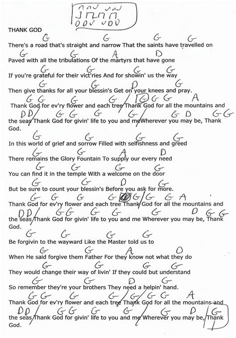 Thank God I Do Lyrics Printable