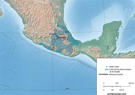 Aztec empire - World in maps