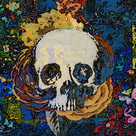 Grunge Skull Digital Art Free Stock Photo - Public Domain Pictures