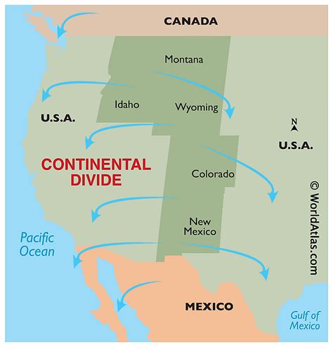 Continental Divide Map Montana - Black Sea Map