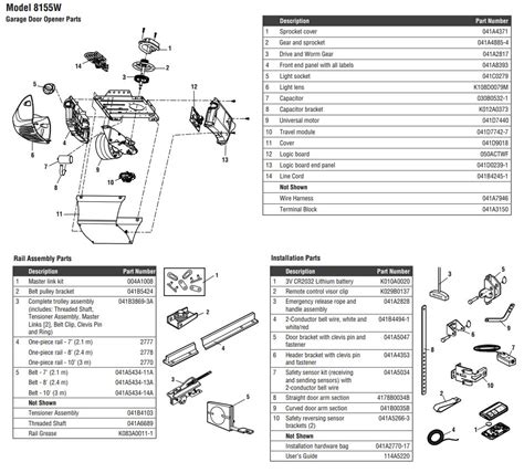 Chamberlain Garage Door Operator Parts | Dandk Organizer