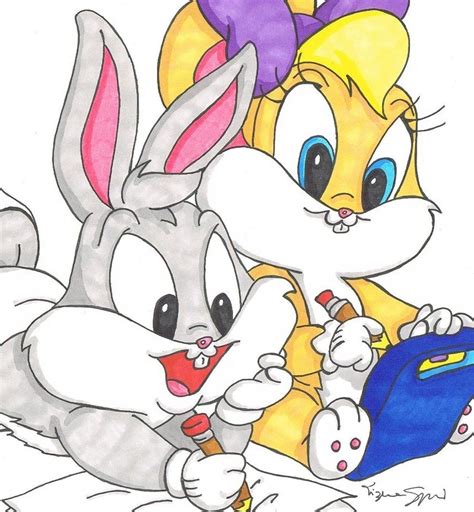 Baby Bugs Bunny And Baby Lola Bunny Together