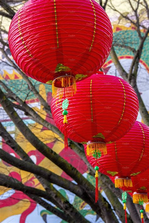 Lunar new year lanterns featuring lunar new year, new years, and ...