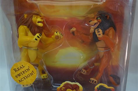 DISNEY LION KING TOY ACTION FIGURES SET FIGHT TO THE FINISH SIMBA SCAR ...