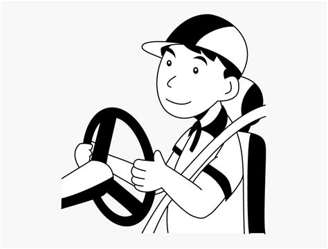 Driver clipart black and white, Driver black and white Transparent FREE for download on ...