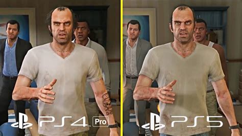 GTA 5 Enhanced Edition PS5 Vs PS4 PRO Graphics Comparison (4k 60FPS ...