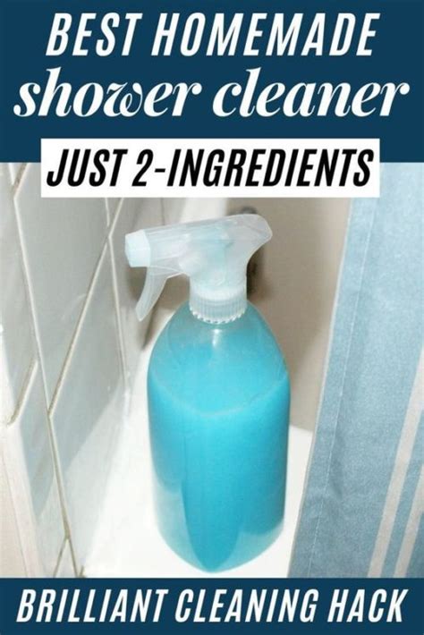 Homemade Shower Cleaner Recipe with Dawn and Vinegar Cleaning Hack