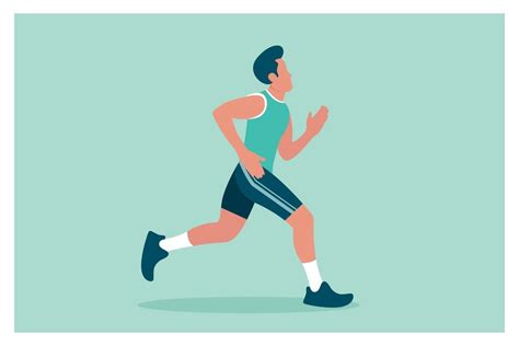 Running Marathon Cartoon Vector Graphic by callz76 · Creative Fabrica