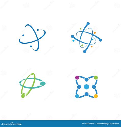 Structure Atom Logo Vector | CartoonDealer.com #155465401