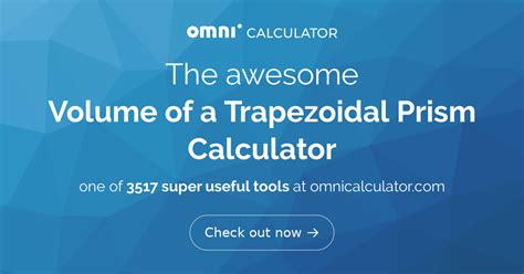 Volume of a Trapezoidal Prism Calculator