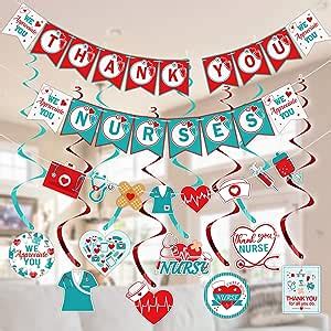 Amazon.com: Nurse Appreciation Week Party Decorations Supplies - Pre ...