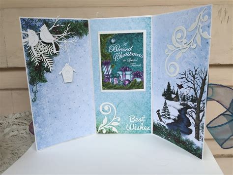 CottageCutz: TRI FOLD CHRISTMAS CARD