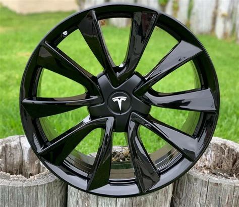 19″ TESLA MODEL 3 FACTORY OEM ORIGINAL GLOSS BLACK RIMS – Factory Wheel ...