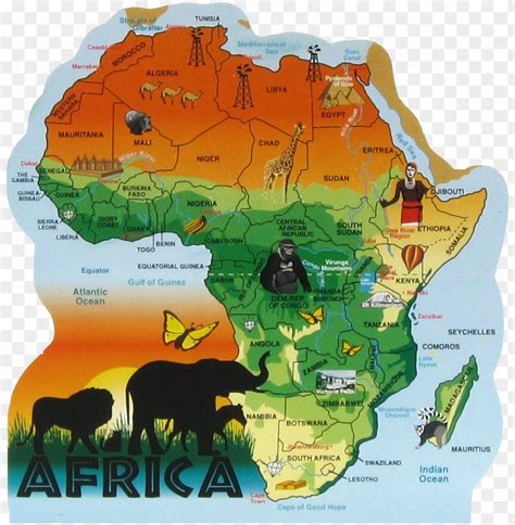 Map Of Africa Safari PNG Transparent With Clear Background ID 403614 ...