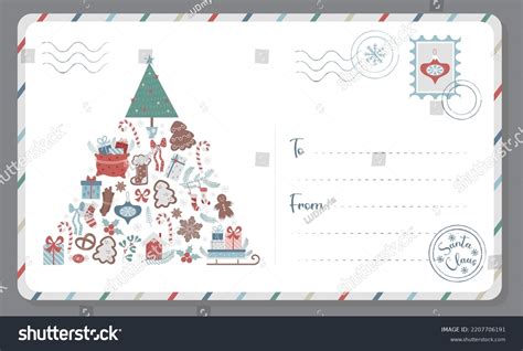 2023 New Year Christmas Letter Santa Stock Vector (Royalty Free ...