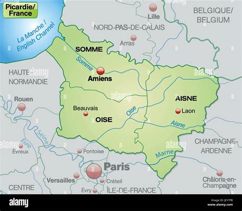 Picardy map hi-res stock photography and images - Alamy