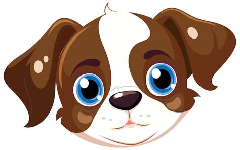 Free Vector | Cute dog cartoon face