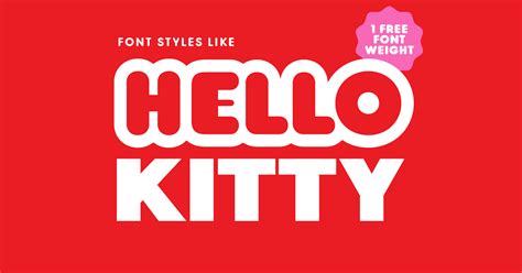 Top 3 Hello Kitty-style fonts + downloads