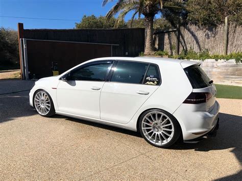 Volkswagen Golf GTI Mk7 White with OZ Superturismo LM Aftermarket ...