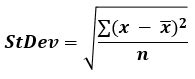 Standard Deviation Calculator - Calculates the sample and population ...