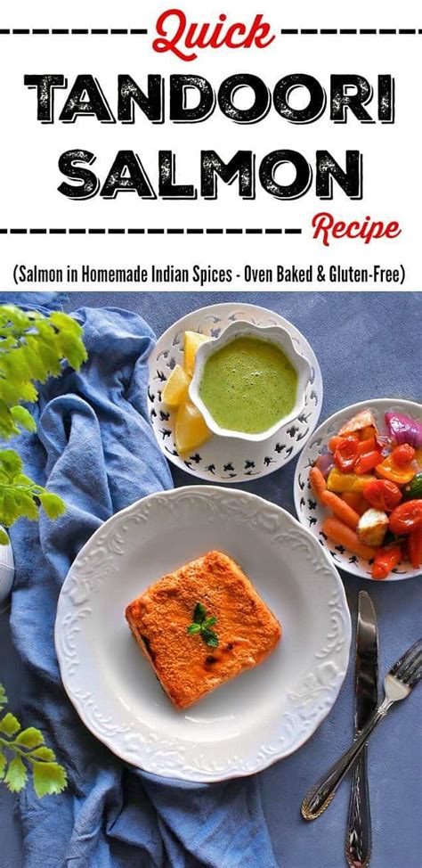 Quick Tandoori Salmon Recipe in Oven and Air Fryer