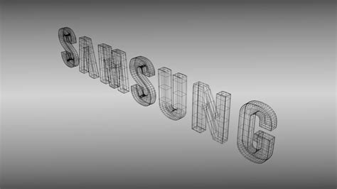 Samsung logo 3D Model .obj .3ds .fbx .blend .dae - CGTrader.com