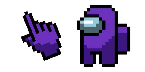 Purple Transparent Pixel Art