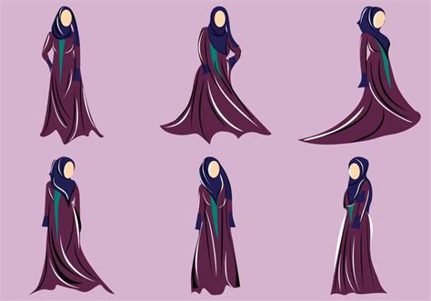 Abaya Vector 113516 Vector Art at Vecteezy