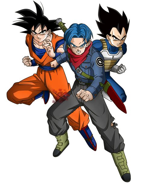 Goku, Trunks y Vegeta - RENDER - Dragon ball Super by FradayEsmarkers ...