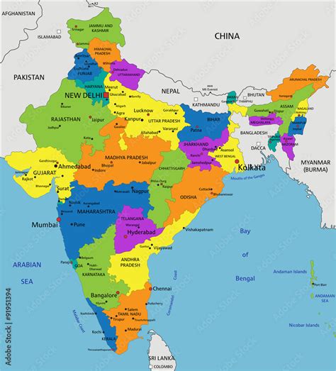 India Political Map 2022 – Get Map Update