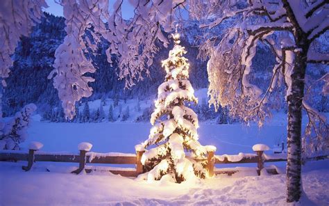 Christmas Light Snow Wallpapers - Wallpaper Cave