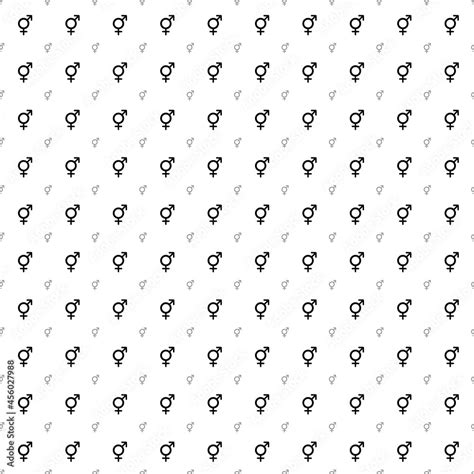 Square seamless background pattern from black bigender symbols are ...